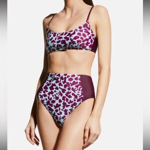 Tanya Taylor Pink and Purple Bikini